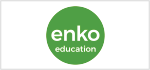 Enko Education logo featuring green circle with white text.